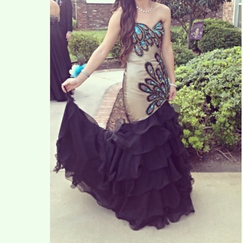 Peacock formal dress